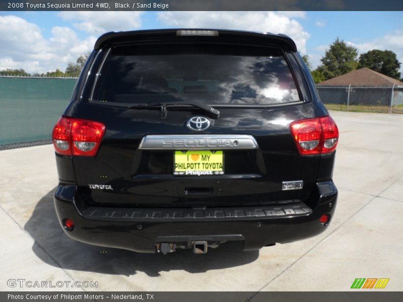 Black / Sand Beige 2008 Toyota Sequoia Limited 4WD