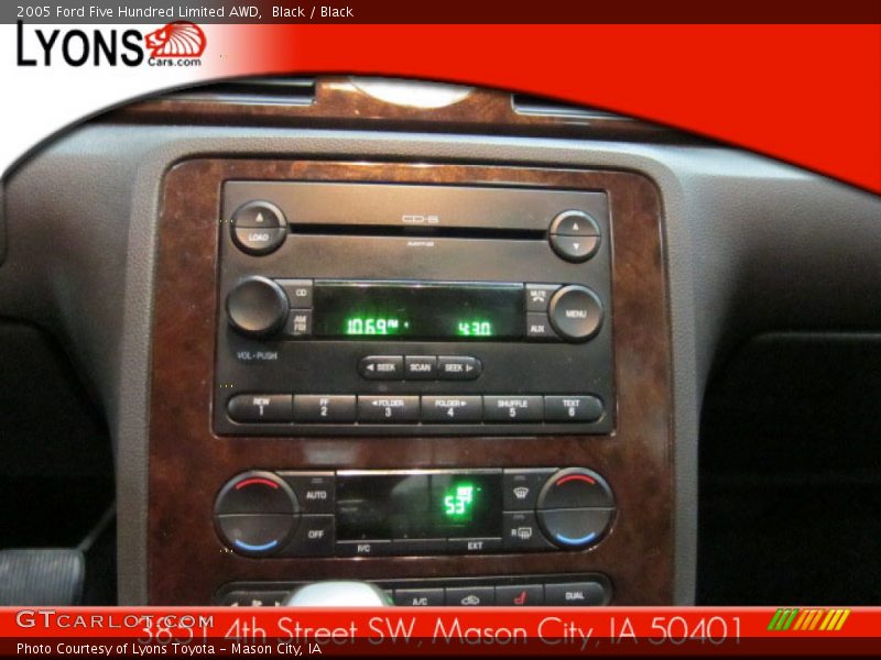 Black / Black 2005 Ford Five Hundred Limited AWD