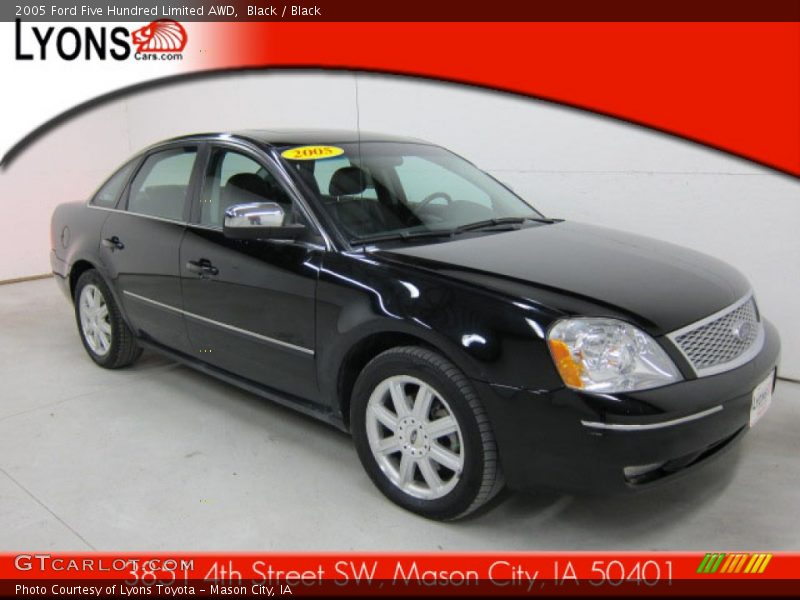 Black / Black 2005 Ford Five Hundred Limited AWD