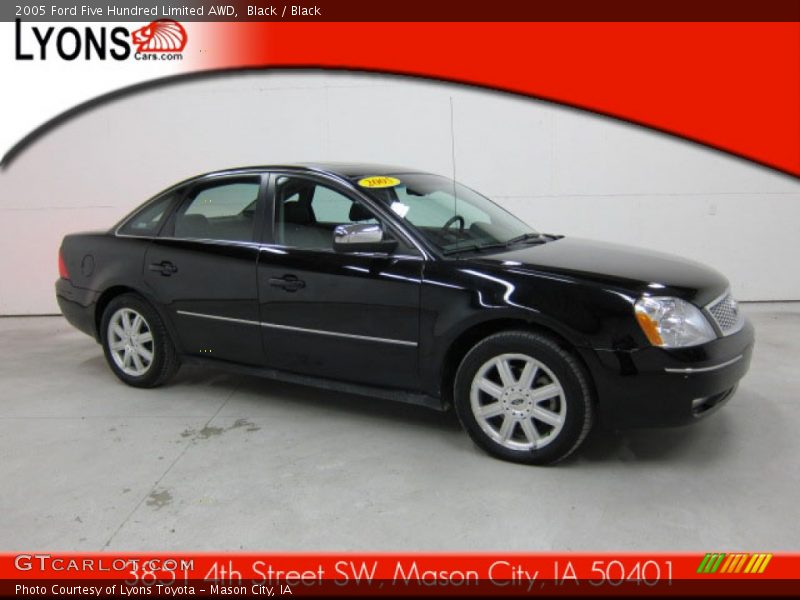 Black / Black 2005 Ford Five Hundred Limited AWD