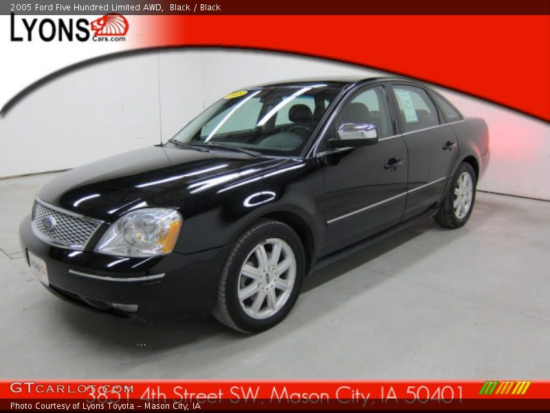 Black / Black 2005 Ford Five Hundred Limited AWD