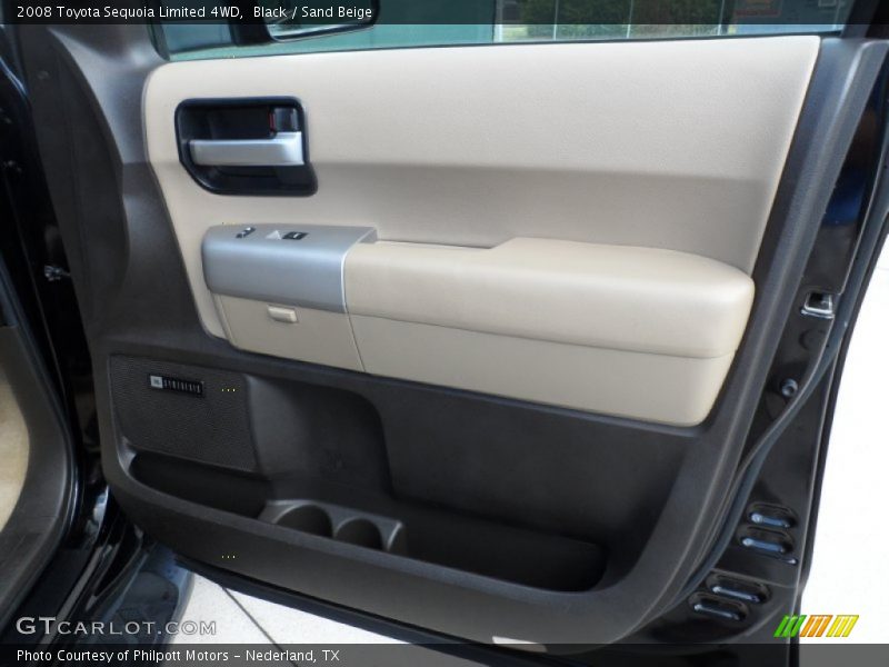 Black / Sand Beige 2008 Toyota Sequoia Limited 4WD
