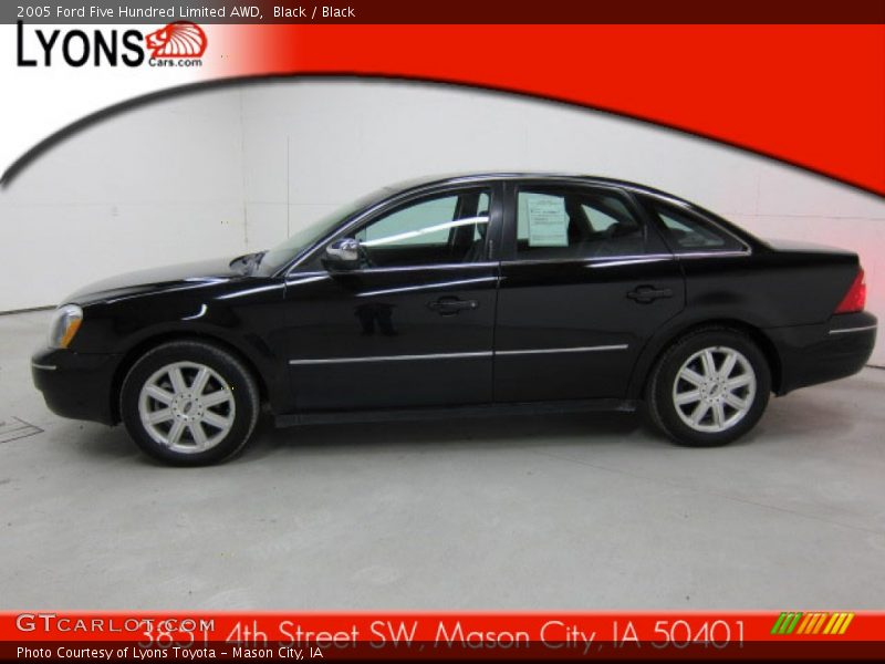 Black / Black 2005 Ford Five Hundred Limited AWD
