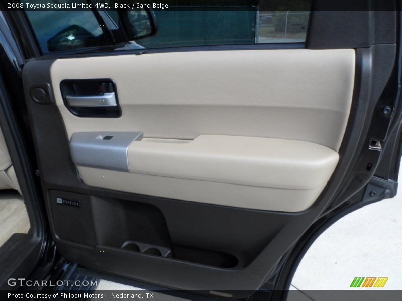 Black / Sand Beige 2008 Toyota Sequoia Limited 4WD