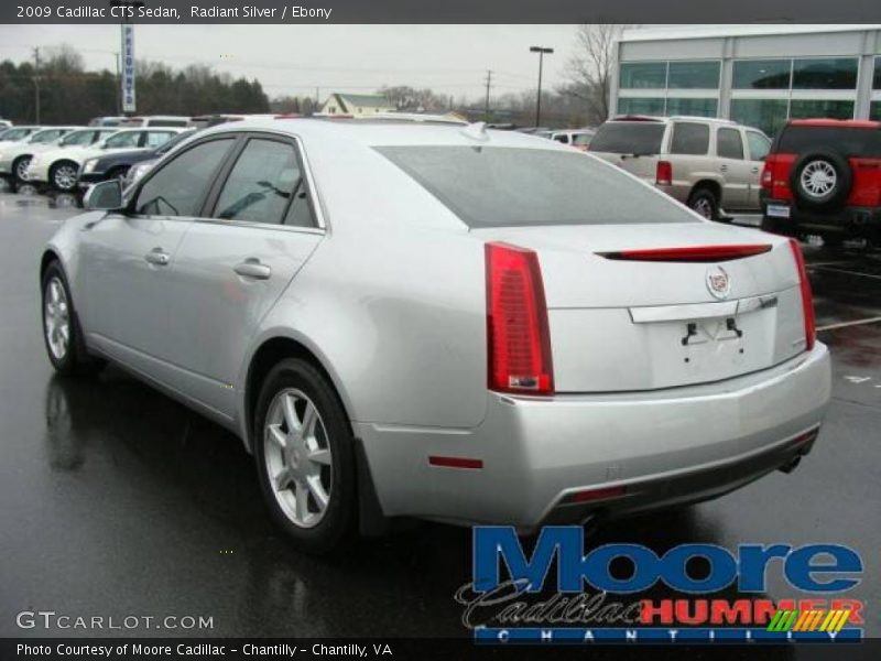 Radiant Silver / Ebony 2009 Cadillac CTS Sedan