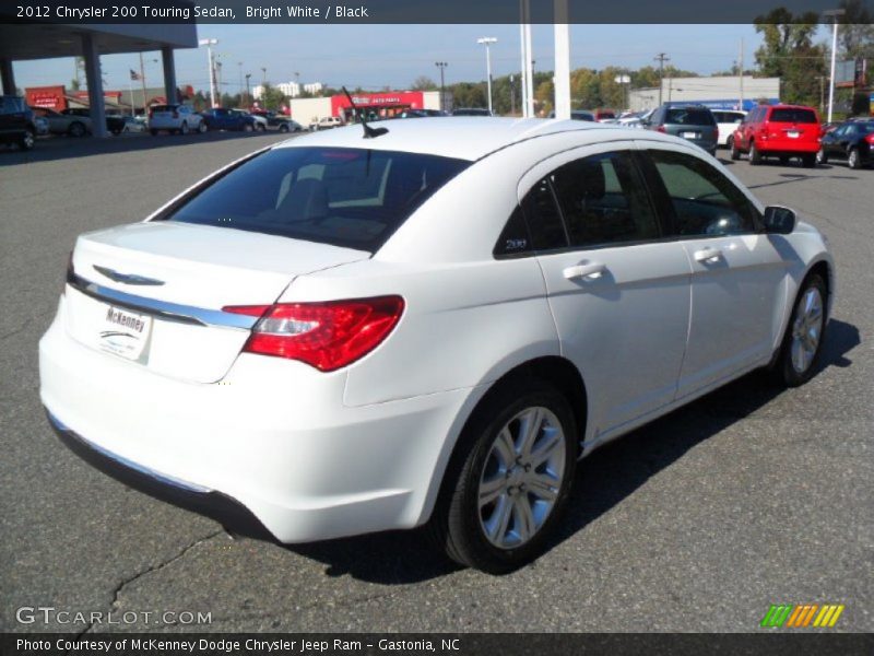 Bright White / Black 2012 Chrysler 200 Touring Sedan