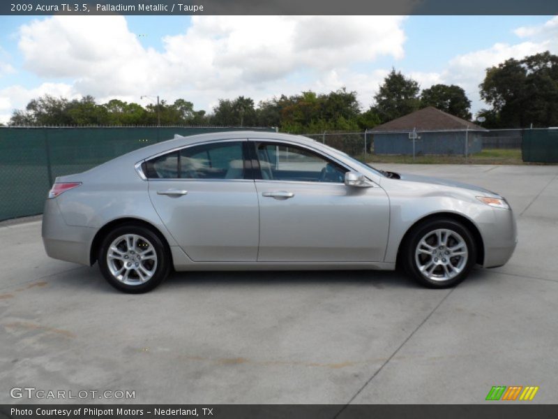 Palladium Metallic / Taupe 2009 Acura TL 3.5