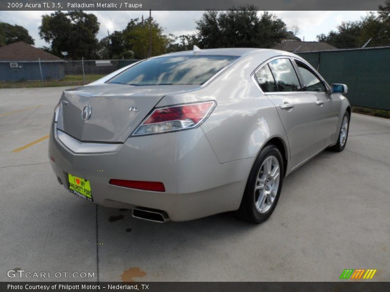 Palladium Metallic / Taupe 2009 Acura TL 3.5