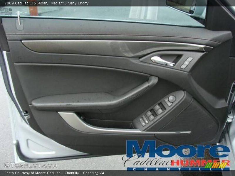 Radiant Silver / Ebony 2009 Cadillac CTS Sedan