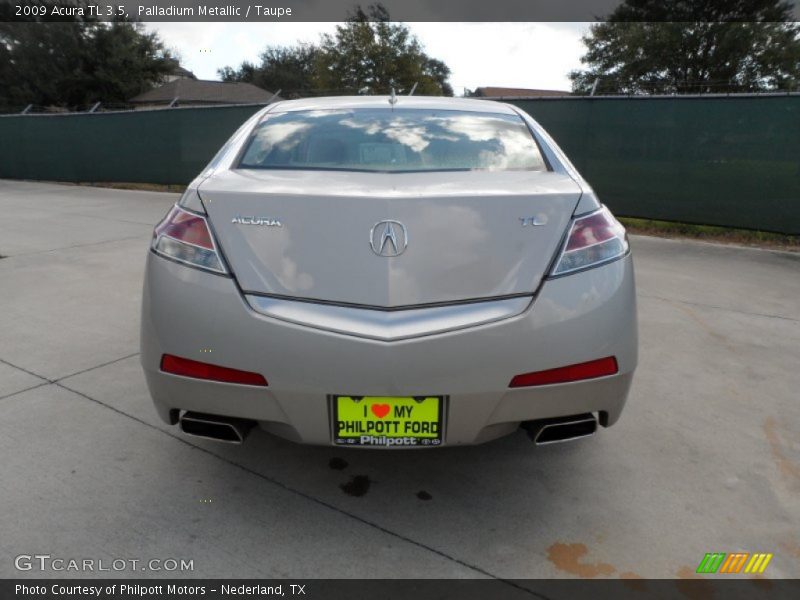 Palladium Metallic / Taupe 2009 Acura TL 3.5