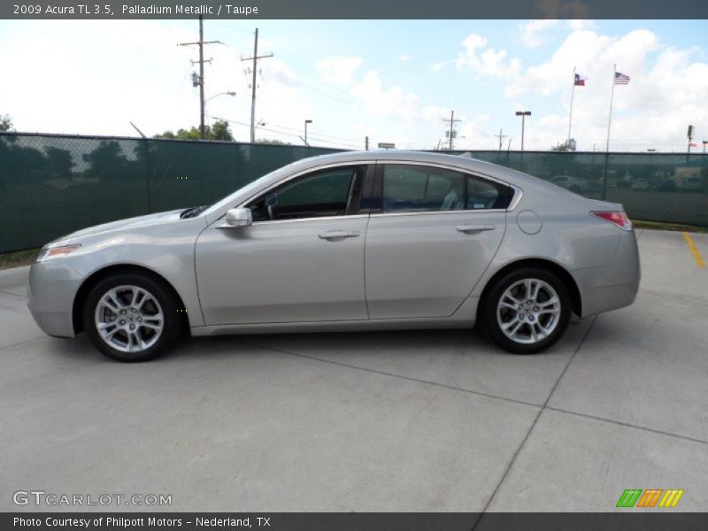 Palladium Metallic / Taupe 2009 Acura TL 3.5
