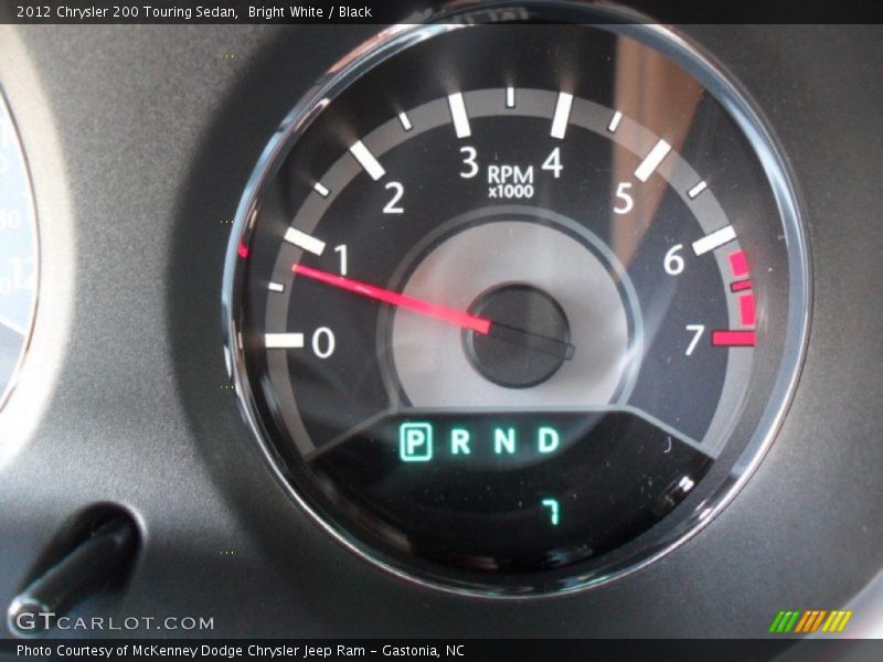 Bright White / Black 2012 Chrysler 200 Touring Sedan