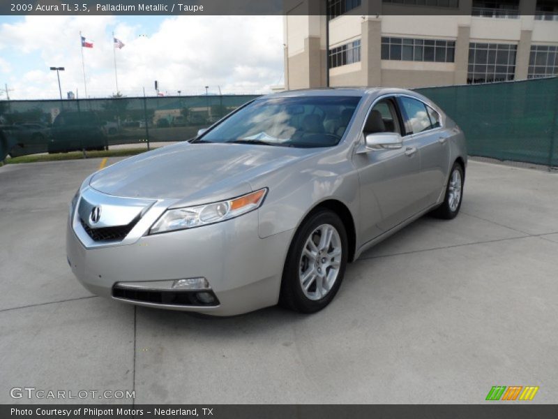 Palladium Metallic / Taupe 2009 Acura TL 3.5