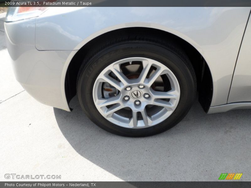 Palladium Metallic / Taupe 2009 Acura TL 3.5