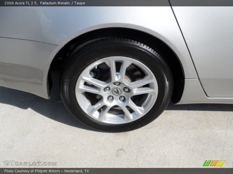 Palladium Metallic / Taupe 2009 Acura TL 3.5