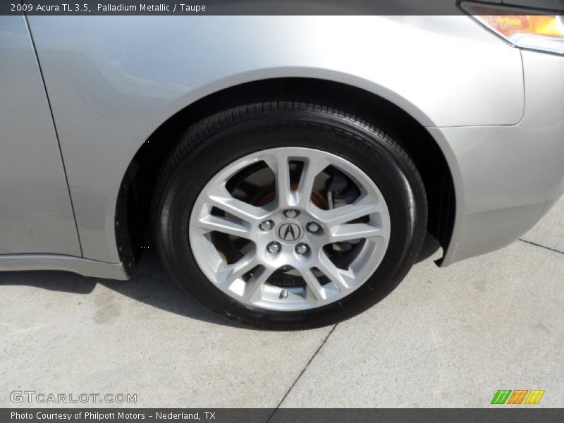 Palladium Metallic / Taupe 2009 Acura TL 3.5