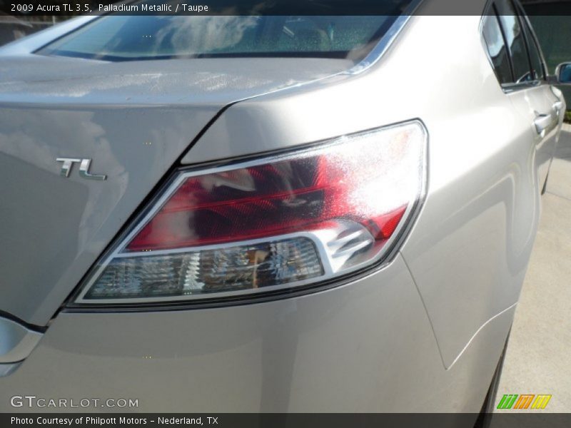 Palladium Metallic / Taupe 2009 Acura TL 3.5