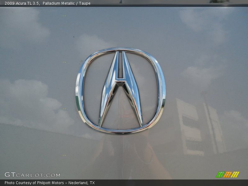 Palladium Metallic / Taupe 2009 Acura TL 3.5