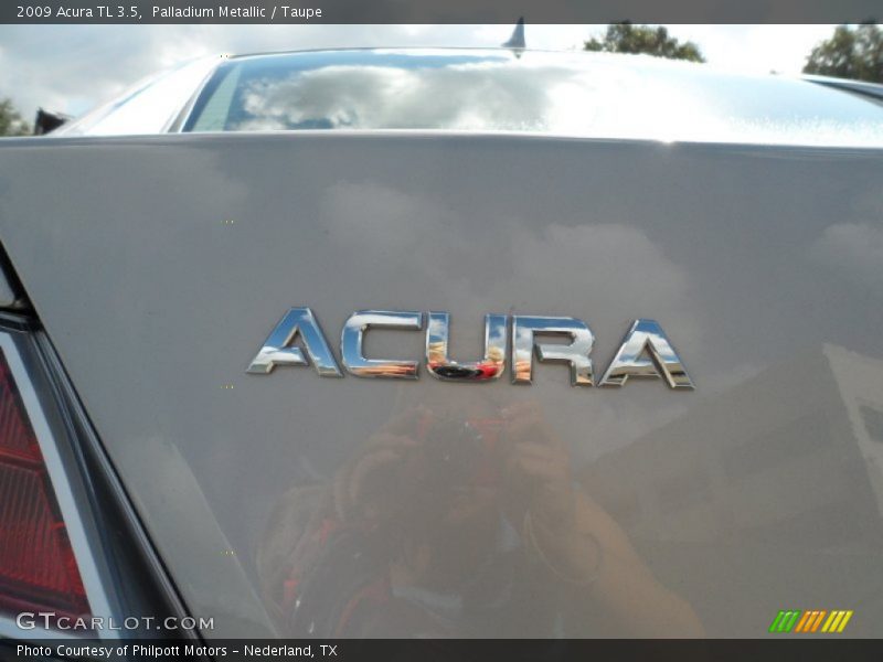 Palladium Metallic / Taupe 2009 Acura TL 3.5