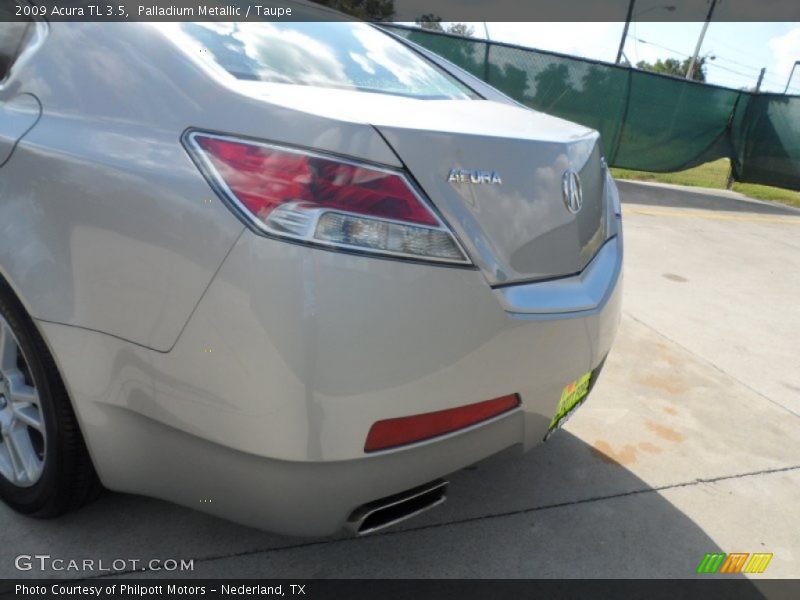 Palladium Metallic / Taupe 2009 Acura TL 3.5
