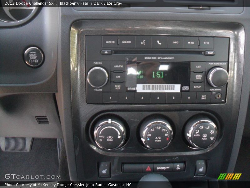 Blackberry Pearl / Dark Slate Gray 2012 Dodge Challenger SXT