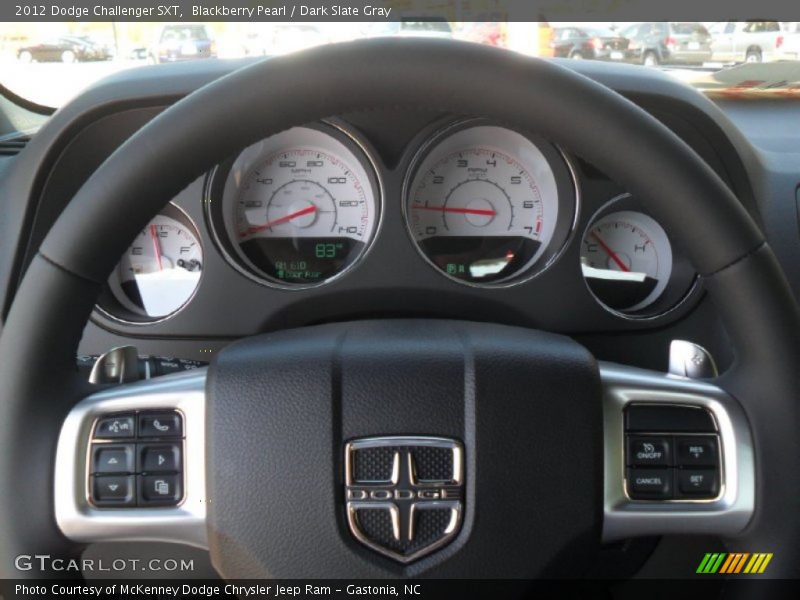 Blackberry Pearl / Dark Slate Gray 2012 Dodge Challenger SXT
