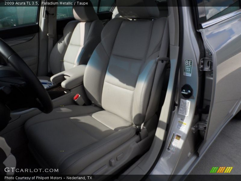 Palladium Metallic / Taupe 2009 Acura TL 3.5
