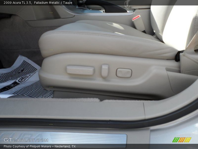 Palladium Metallic / Taupe 2009 Acura TL 3.5