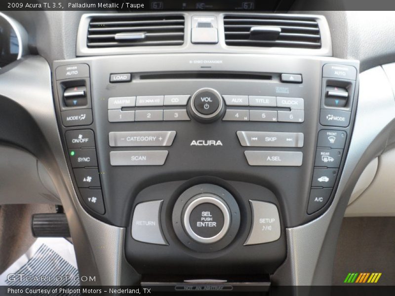 Palladium Metallic / Taupe 2009 Acura TL 3.5
