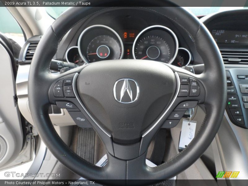 Palladium Metallic / Taupe 2009 Acura TL 3.5