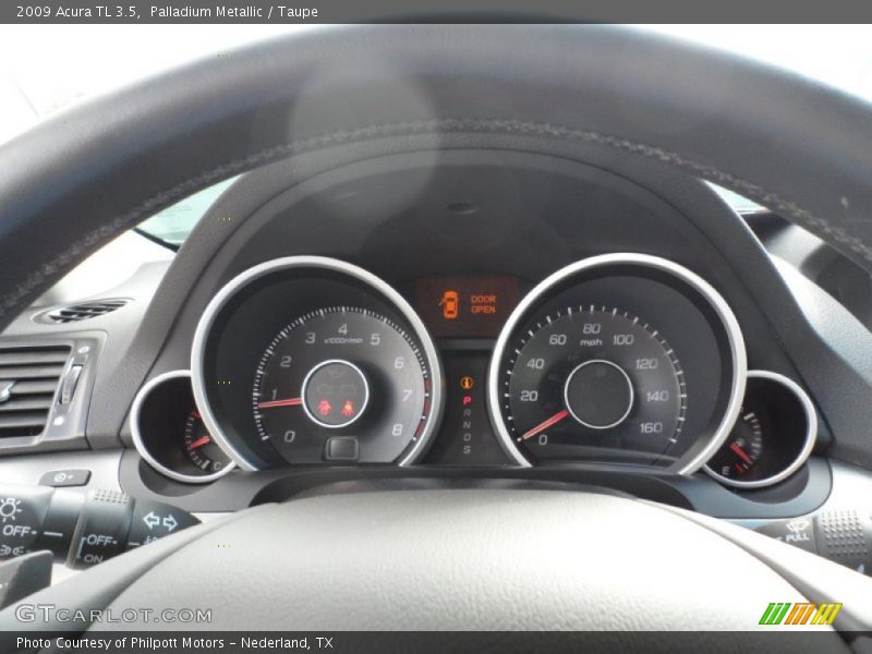Palladium Metallic / Taupe 2009 Acura TL 3.5