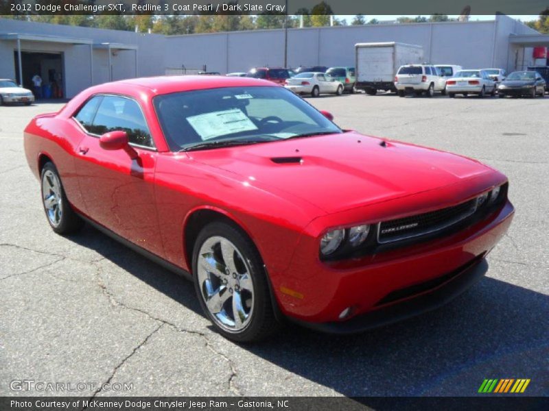 Redline 3 Coat Pearl / Dark Slate Gray 2012 Dodge Challenger SXT