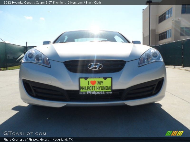 Silverstone / Black Cloth 2012 Hyundai Genesis Coupe 2.0T Premium