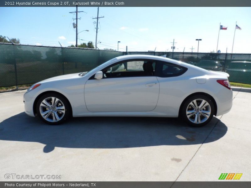 Karussell White / Black Cloth 2012 Hyundai Genesis Coupe 2.0T