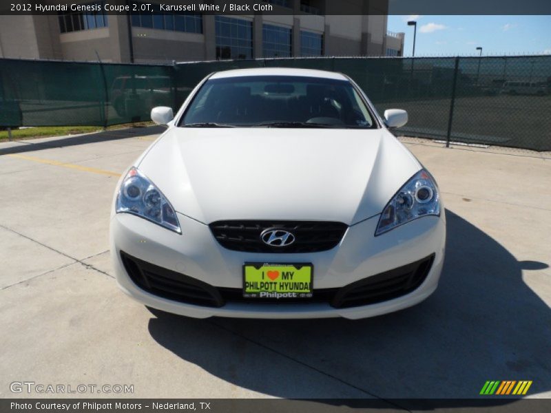 Karussell White / Black Cloth 2012 Hyundai Genesis Coupe 2.0T