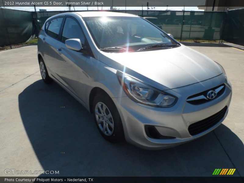 Ironman Silver / Black 2012 Hyundai Accent GS 5 Door