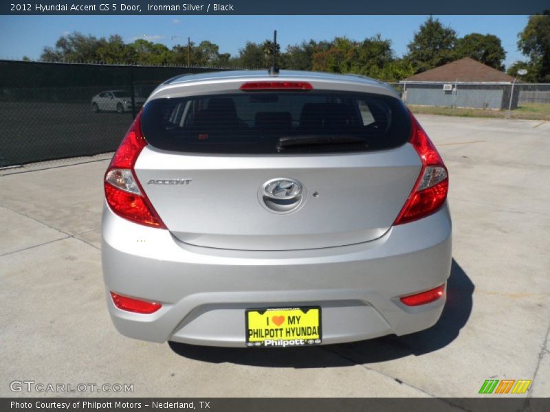 Ironman Silver / Black 2012 Hyundai Accent GS 5 Door