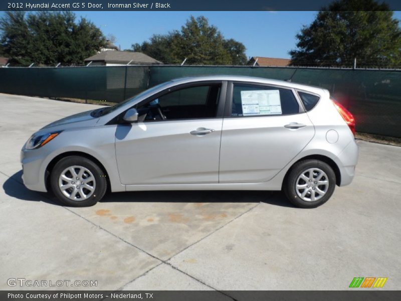 Ironman Silver / Black 2012 Hyundai Accent GS 5 Door
