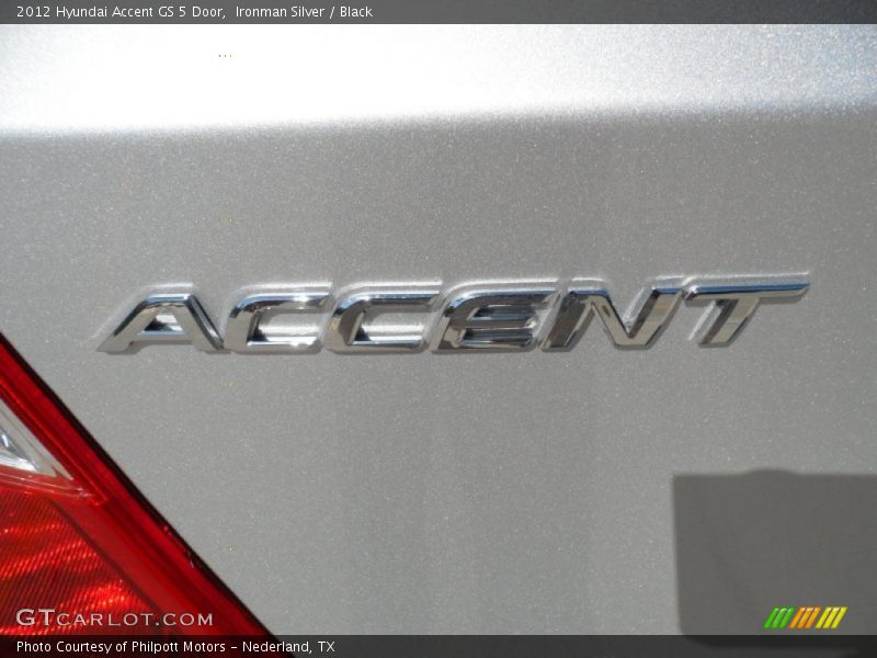 Ironman Silver / Black 2012 Hyundai Accent GS 5 Door