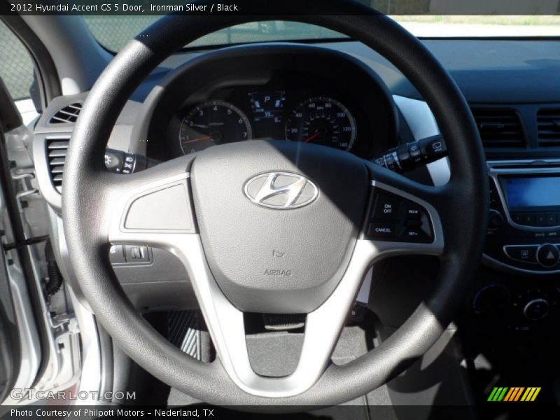 Ironman Silver / Black 2012 Hyundai Accent GS 5 Door