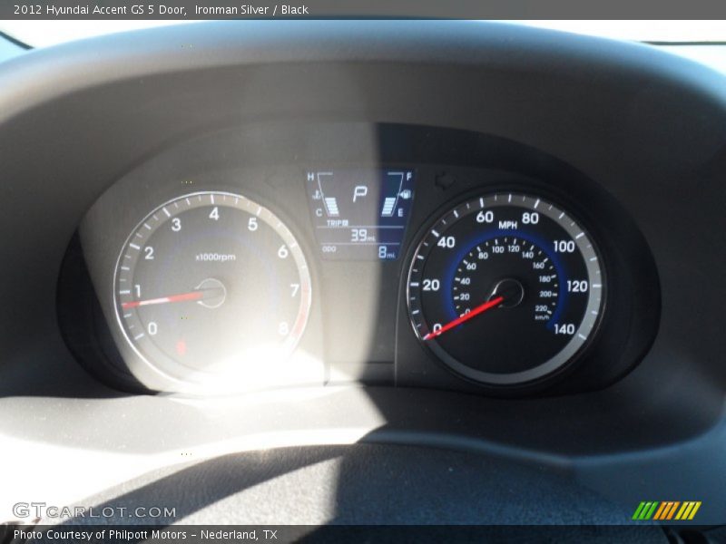 Ironman Silver / Black 2012 Hyundai Accent GS 5 Door