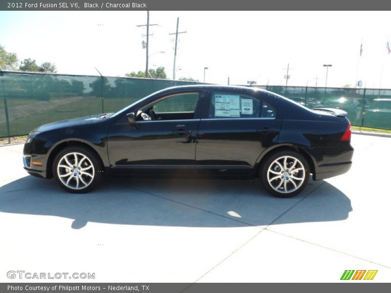 Black / Charcoal Black 2012 Ford Fusion SEL V6