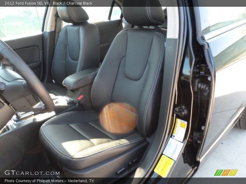  2012 Fusion SEL V6 Charcoal Black Interior