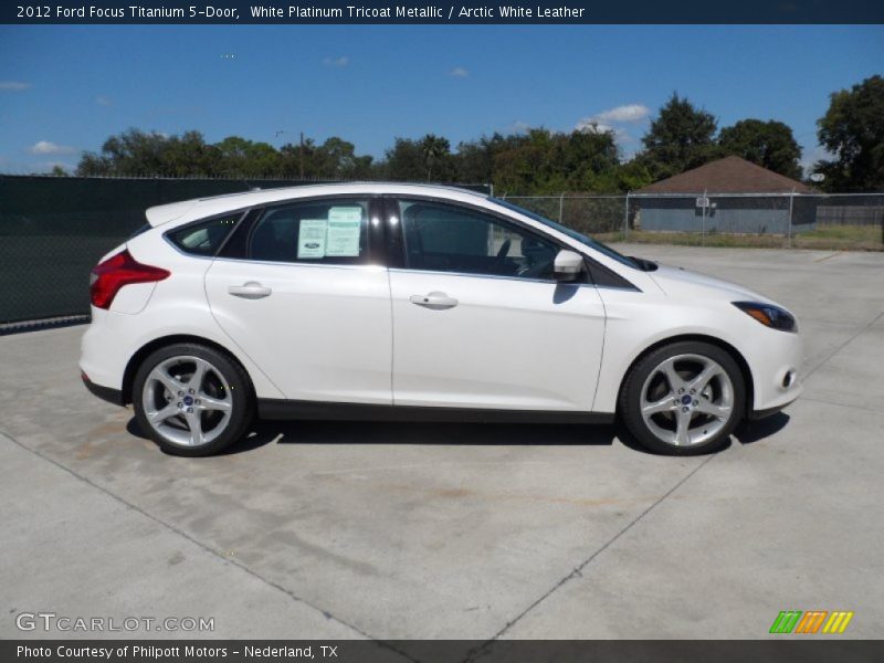  2012 Focus Titanium 5-Door White Platinum Tricoat Metallic