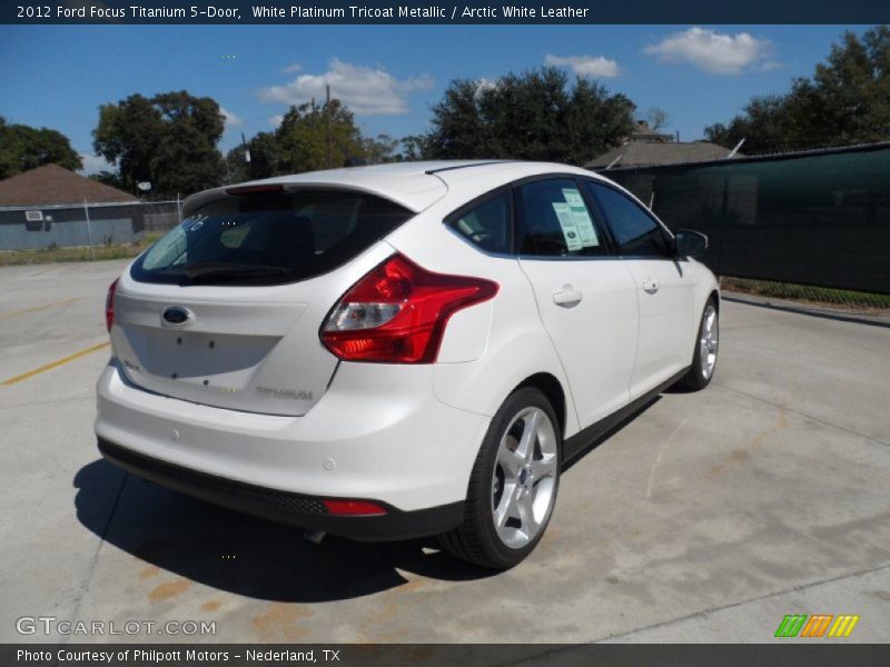  2012 Focus Titanium 5-Door White Platinum Tricoat Metallic