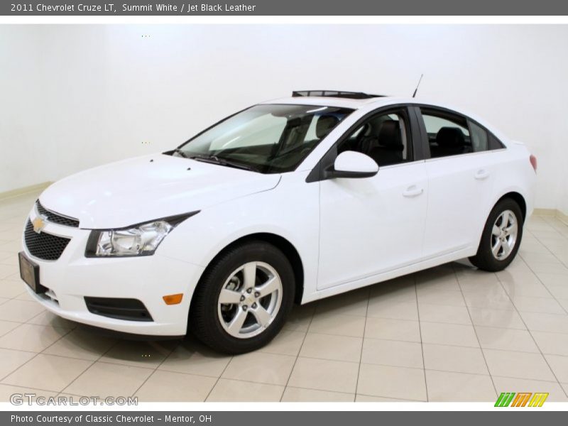 Summit White / Jet Black Leather 2011 Chevrolet Cruze LT
