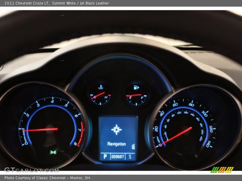 Summit White / Jet Black Leather 2011 Chevrolet Cruze LT