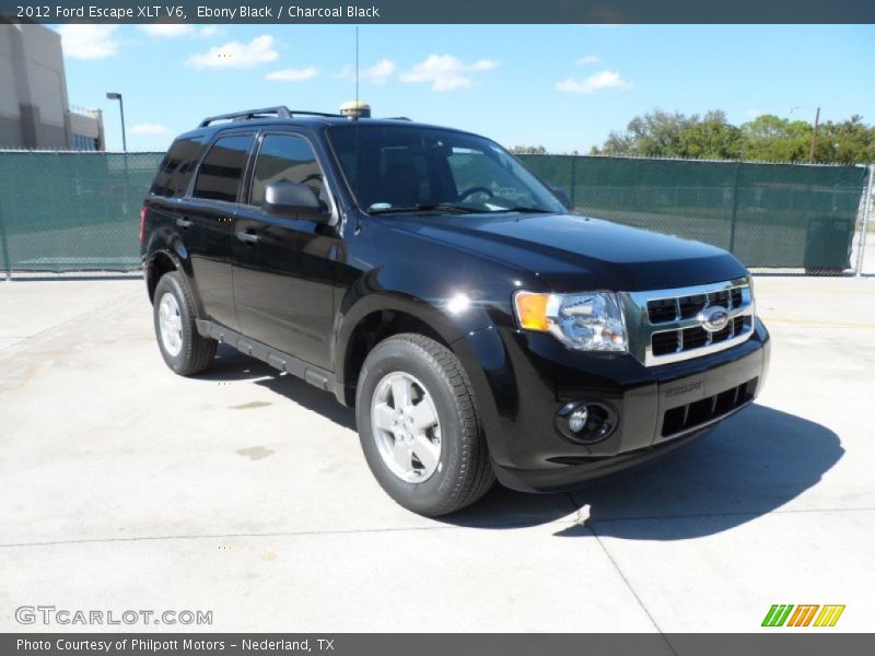 Ebony Black / Charcoal Black 2012 Ford Escape XLT V6