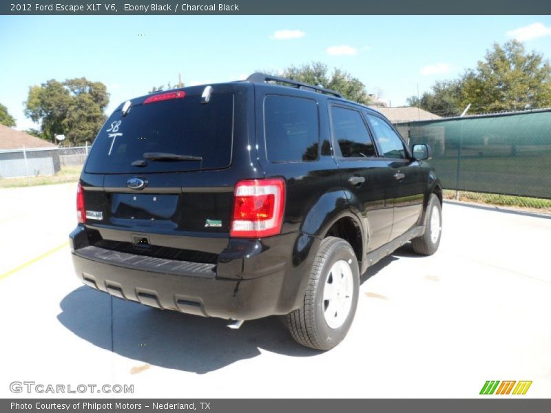 Ebony Black / Charcoal Black 2012 Ford Escape XLT V6