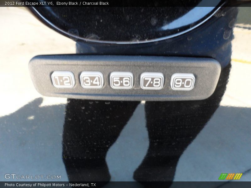 Ebony Black / Charcoal Black 2012 Ford Escape XLT V6